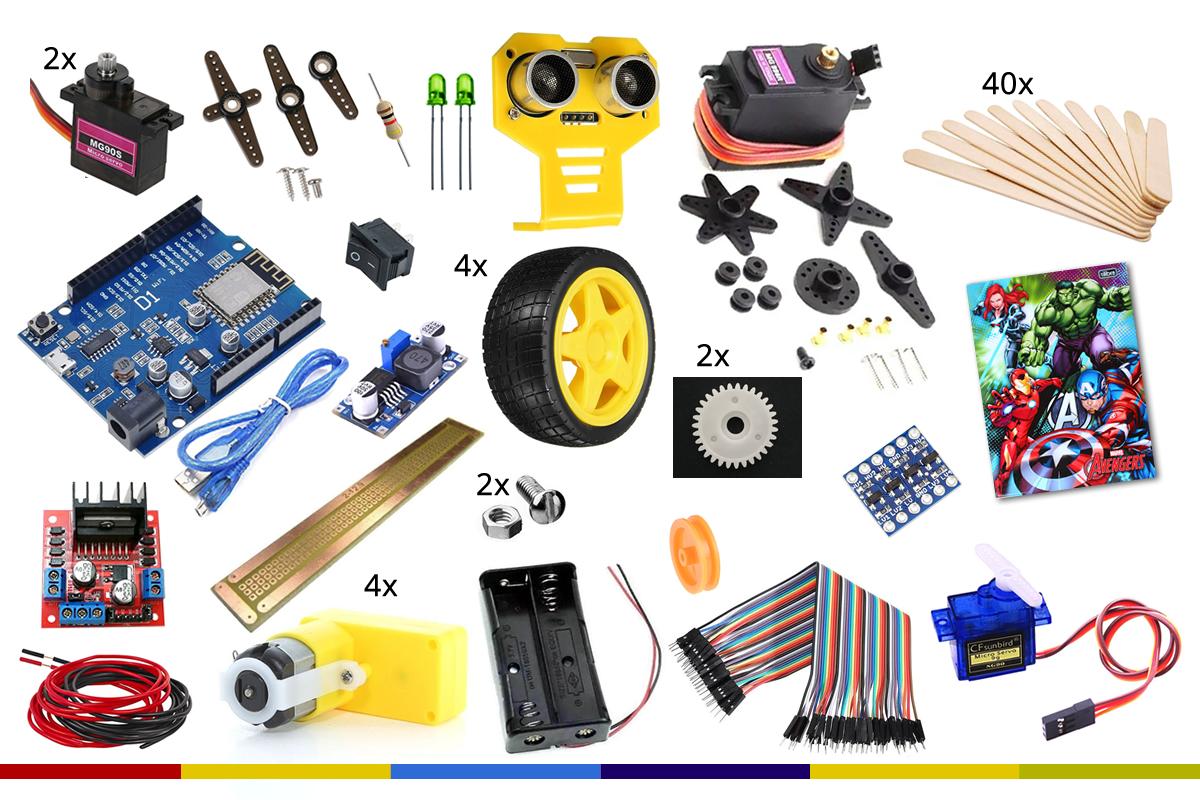 Kit Robô Guindaste REB18 - Componentes Eletrônicos
